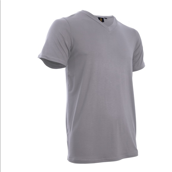 KING NEW YORK, V-NECK T-SHIRT , LIGHT GREY. - Picture 6 of 12